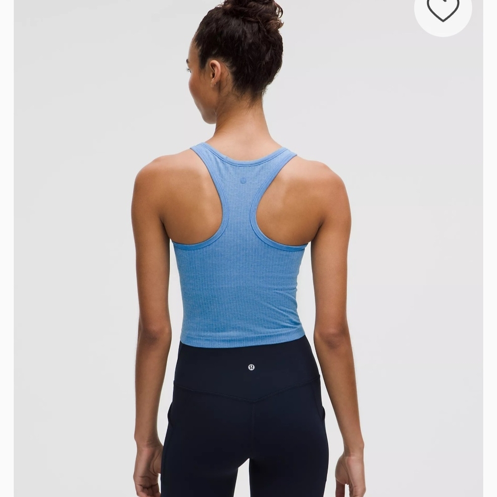 lululemon Blue Ribbed Tank Top - Picture 3 of 4